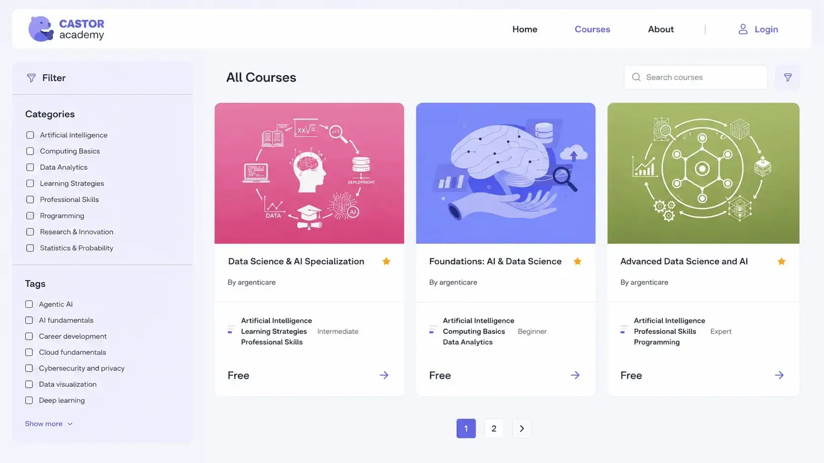 Castor Academy website gallery image 1
