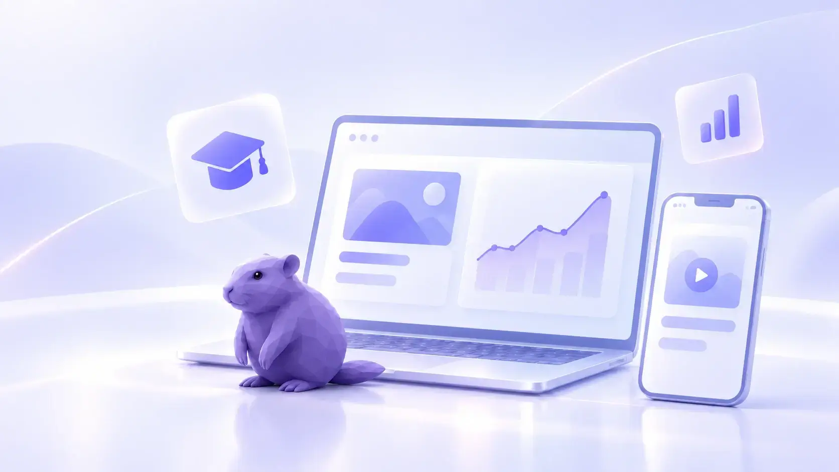 Castor Academy website project visual
